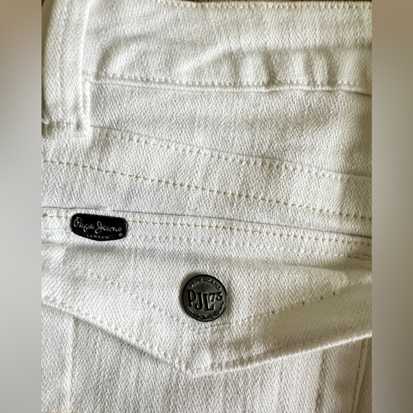 Pepe PLJ Series 73- White Flare Jeans - Picture 4 of 9